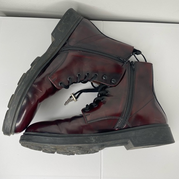 BOEMOS Men's Italian Burgundy Boots - Picture 7 of 8